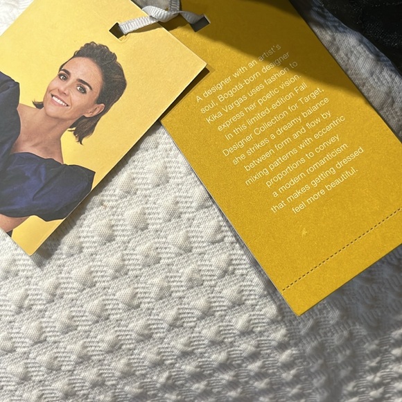 Kika Vargas X Target Floral Texture Scallop Back Midi Dress, size small, NWT - Picture 15 of 16